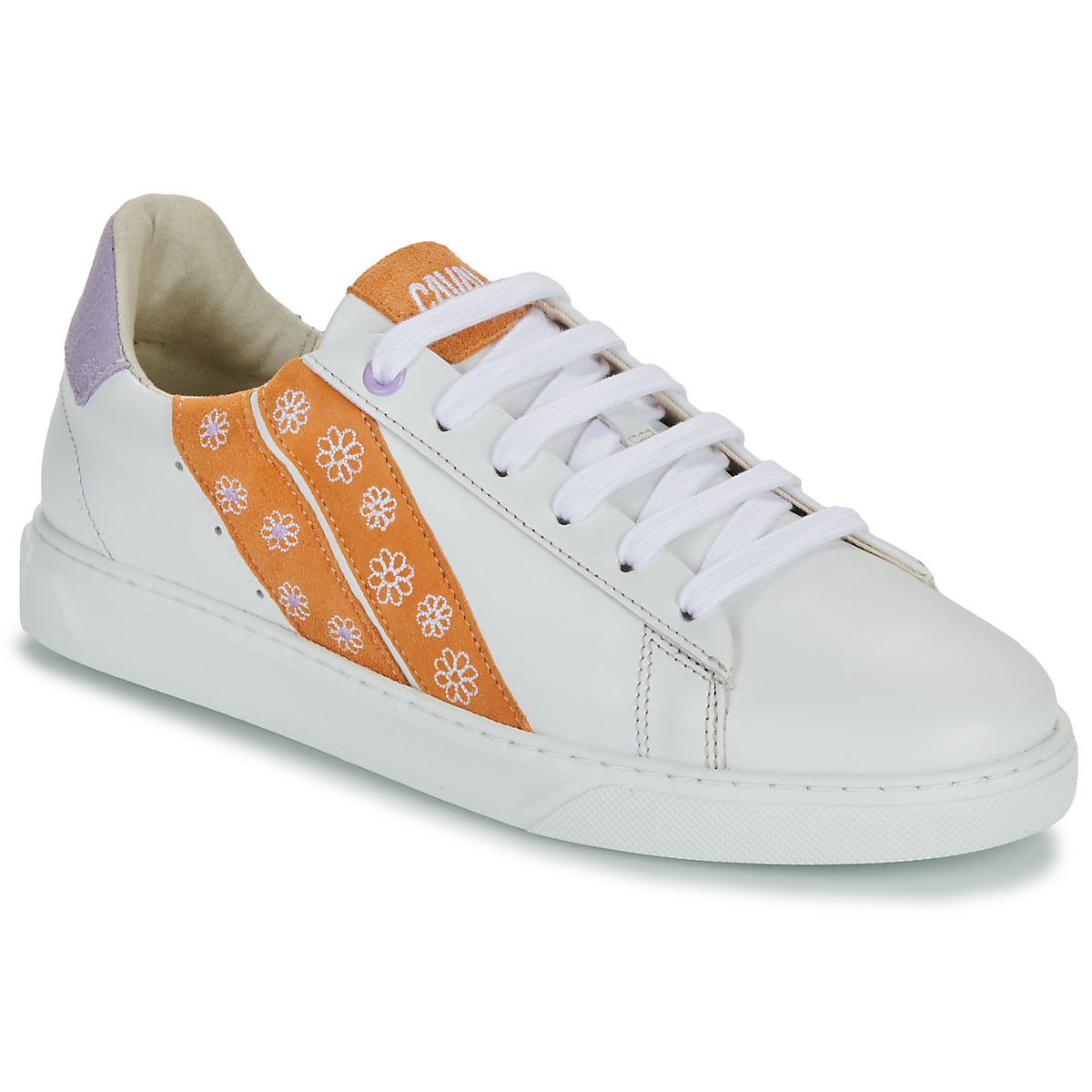 Schuhe Damen Sneaker Low Caval SLASH Weiß / Orange