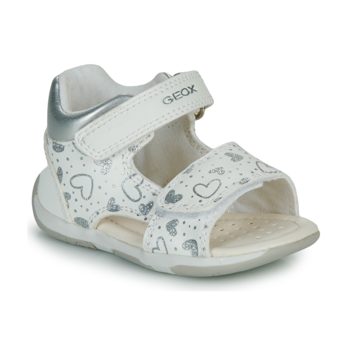 Schuhe Mädchen Sandalen / Sandaletten Geox B SANDAL TAPUZ GIRL Weiß