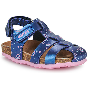 Schuhe Mädchen Sandalen / Sandaletten Geox B SANDAL CHALKI GIRL Blau