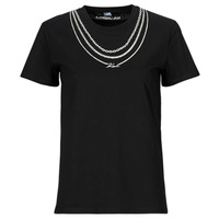 Vêtements Femme T-shirts manches courtes Karl Lagerfeld karl necklace t-shirt 