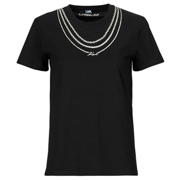 Kleidung Damen T-Shirts Karl Lagerfeld karl necklace t-shirt    
