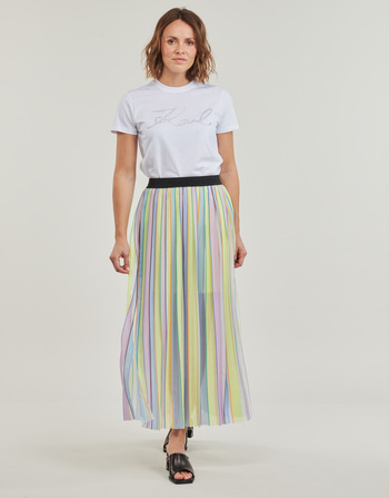Karl Lagerfeld stripe pleated skirt