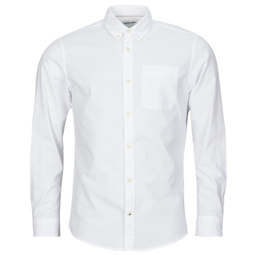 Kleidung Herren Langärmelige Hemden Jack & Jones JJEOXFORD SHIRT LS Weiß