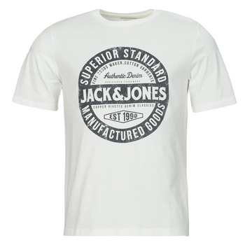 Kleidung Herren T-Shirts Jack & Jones JJEJEANS TEE SS O-NECK  23/24 Weiß