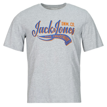 Kleidung Herren T-Shirts Jack & Jones JJELOGO TEE SS O-NECK 2 COL SS24 SN Grau