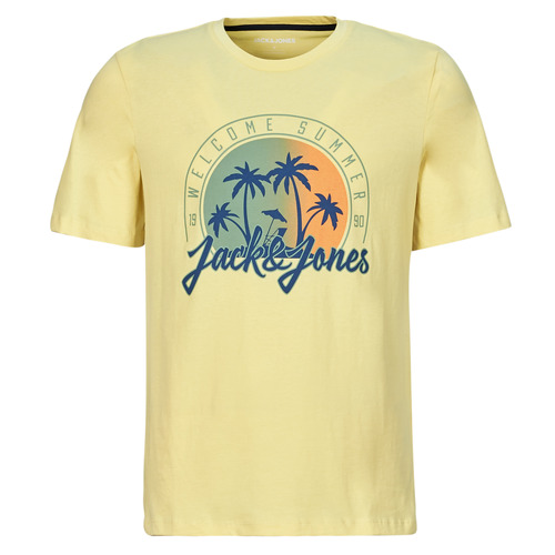 Kleidung Herren T-Shirts Jack & Jones JJSUMMER VIBE TEE SS CREW NECK Gelb