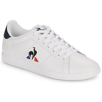 Schuhe Herren Sneaker Low Le Coq Sportif COURTSET_2 Weiß / Marineblau