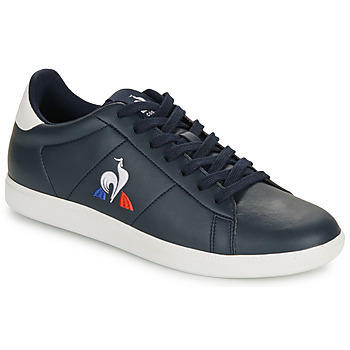 Schuhe Herren Sneaker Low Le Coq Sportif COURTSET_2 Marineblau / Weiß