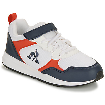 Schuhe Kinder Sneaker Low Le Coq Sportif R500 KIDS Weiß / Marineblau / Rot