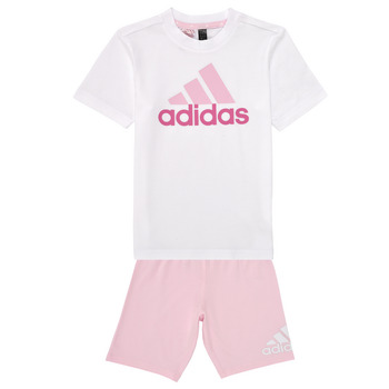 Kleidung Mädchen Jogginganzüge Adidas Sportswear LK BL CO T SET Weiß