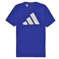 Kleidung Jungen T-Shirts Adidas Sportswear U TR-ES LOGO T Blau / Weiß