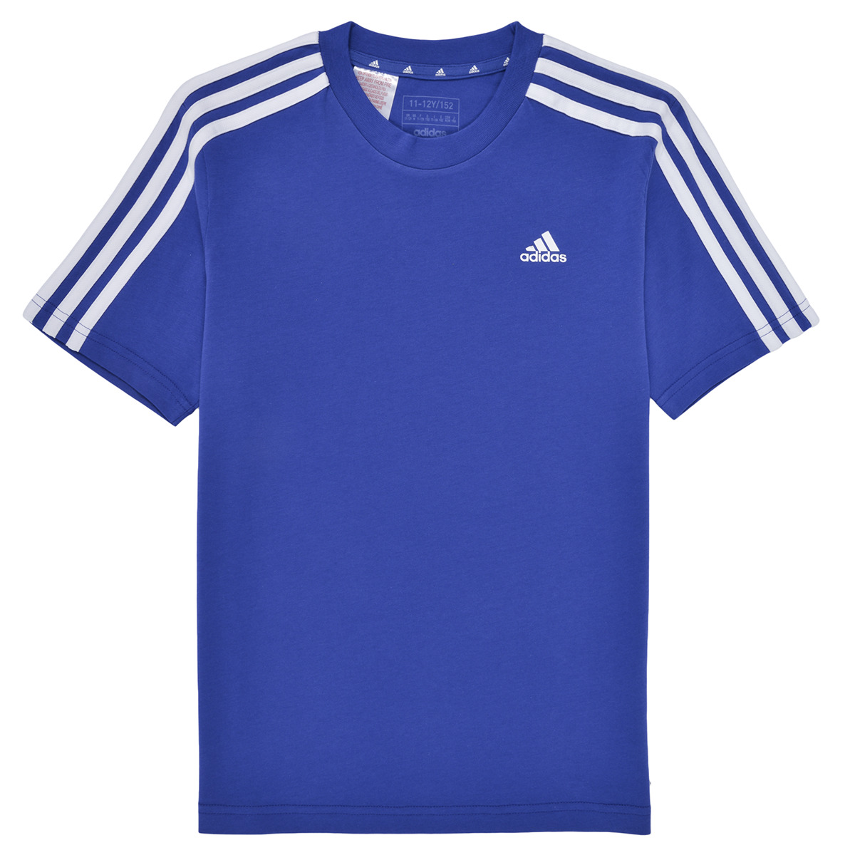Kleidung Jungen T-Shirts Adidas Sportswear U 3S TEE Blau / Weiß