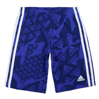 Kleidung Jungen Shorts / Bermudas Adidas Sportswear LK CAMLOG FT SH Blau