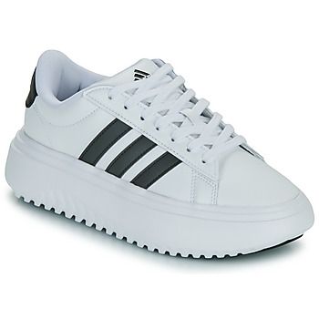 Schuhe Damen Sneaker Low Adidas Sportswear GRAND COURT PLATFORM Weiß