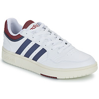 Schuhe Herren Sneaker Low Adidas Sportswear HOOPS 3.0 Weiß / Marineblau / Bordeaux