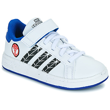Schuhe Jungen Sneaker Low Adidas Sportswear GRAND COURT SPIDER-MAN EL K Weiß / Blau