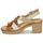 Schuhe Damen Sandalen / Sandaletten Pikolinos CANARIAS W8W Kognac / Golden / Weiß
