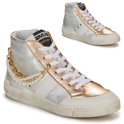 Schuhe Damen Sneaker High Meline  Silbrig / Golden