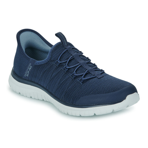Schuhe Damen Sneaker Low Skechers HAND FREE SLIP-INS: VIRTUE - GLOW Marineblau