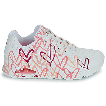 Skechers UNO GOLDCROWN - SPREAD THE LOVE Weiß / Rot
