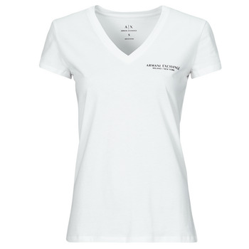 Kleidung Damen T-Shirts Armani Exchange 8NYT81 Weiß