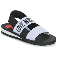 Schuhe Damen Sandalen / Sandaletten Love Moschino ELASTIC Weiß