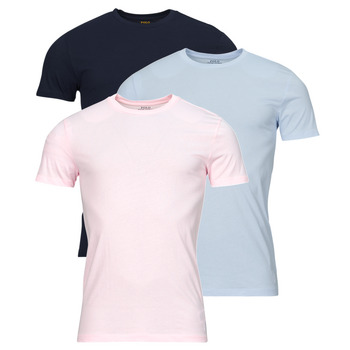 Kleidung Herren T-Shirts Polo Ralph Lauren S / S CREW-3 PACK-CREW UNDERSHIRT Blau / Marineblau