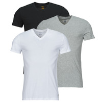 Kleidung Herren T-Shirts Polo Ralph Lauren S / S V-NECK-3 PACK-V-NECK UNDERSHIRT Grau / Weiß