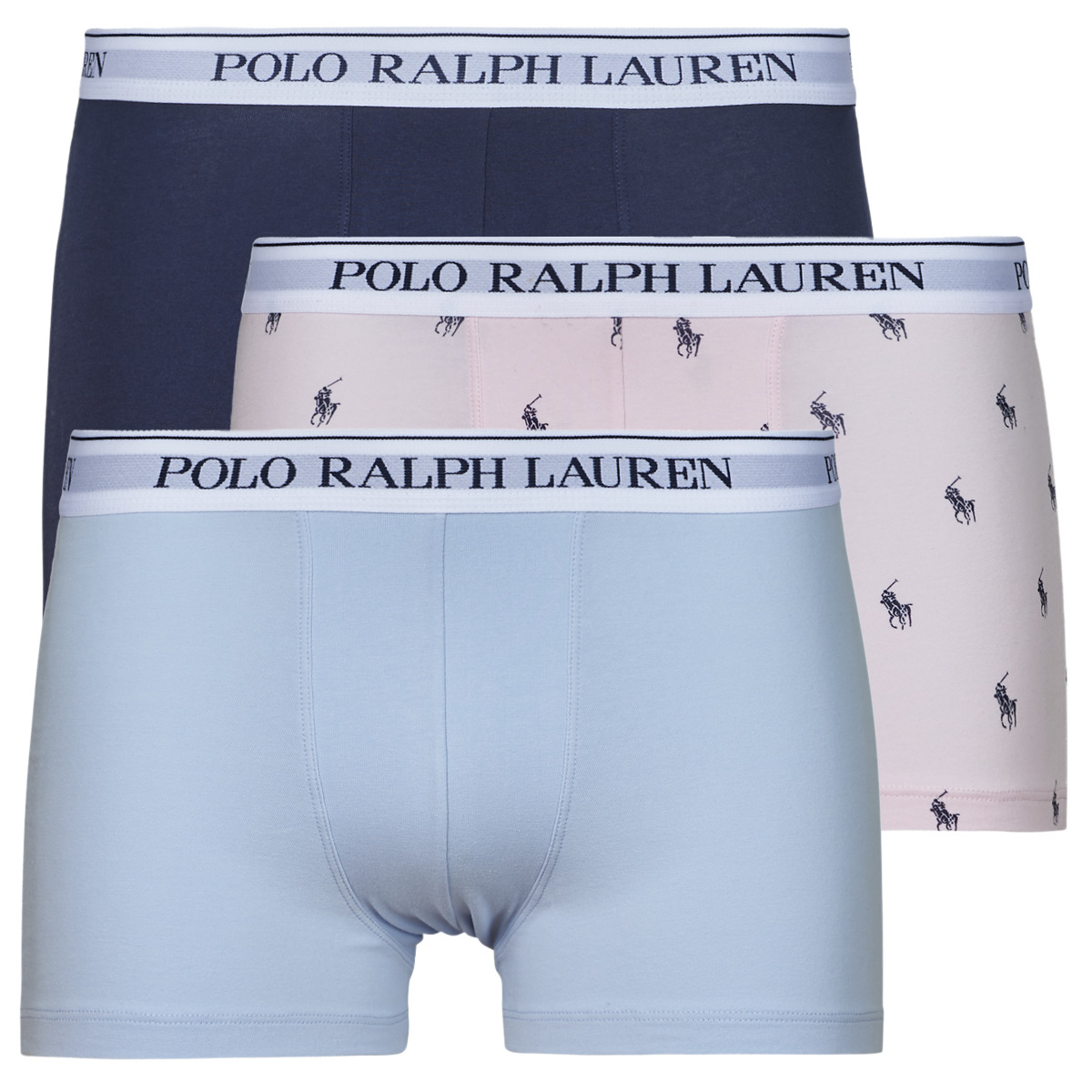 Unterwäsche Herren Boxer Polo Ralph Lauren CLSSIC TRUNK-3 PACK-TRUNK Blau / Marineblau