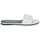 Schuhe Damen Pantoffel Calvin Klein Jeans FLAT SANDAL SLIDE MG MET Weiß