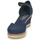 Schuhe Damen Leinen-Pantoletten mit gefloch Tommy Hilfiger BASIC CLOSED TOE MID WEDGE Marineblau