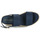 Schuhe Damen Leinen-Pantoletten mit gefloch Tommy Hilfiger MID WEDGE SANDAL Marineblau