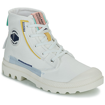 Schuhe Damen Sneaker High Palladium PAMPA UNDERLAYER Weiß