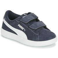 Schuhe Jungen Sneaker Low Puma SMASH 3.0 PS Marineblau / Weiß