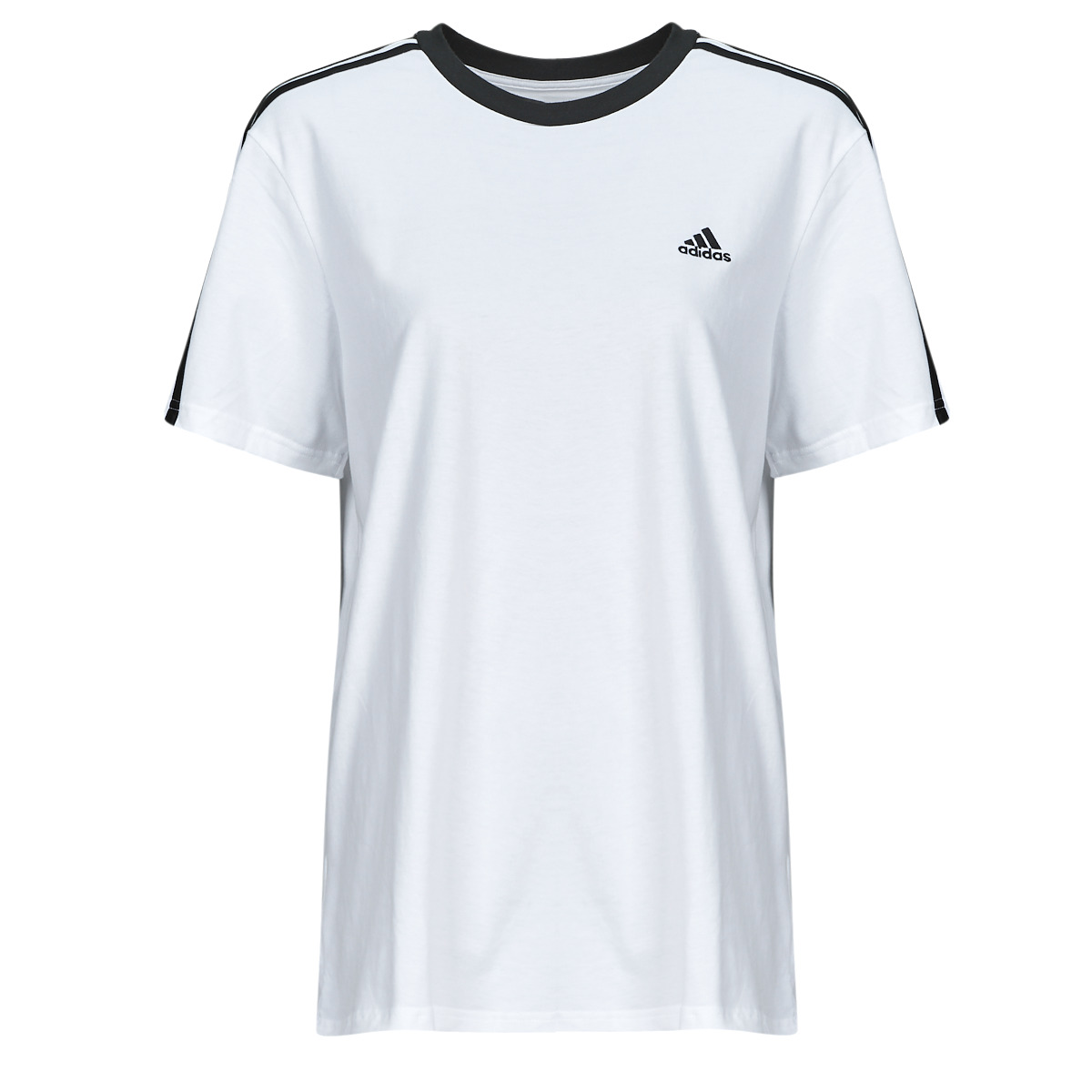 Kleidung Damen T-Shirts Adidas Sportswear W 3S BF T Weiß