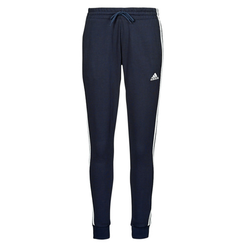 Kleidung Damen Jogginghosen Adidas Sportswear W 3S FT CF PT Marineblau / Weiß