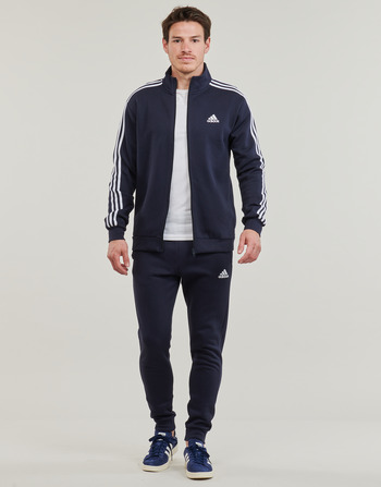 Kleidung Herren Jogginganzüge Adidas Sportswear M 3S FL TT TS Marineblau / Weiß