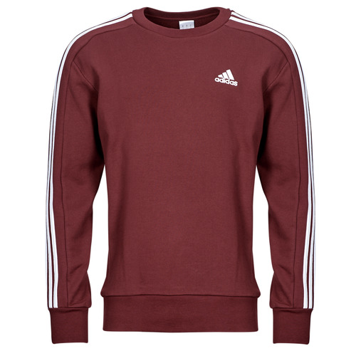 Kleidung Herren Sweatshirts Adidas Sportswear M 3S FT SWT Bordeaux / Weiß