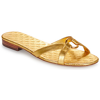 Schuhe Damen Pantoffel Lauren Ralph Lauren EMMY-SANDALS-SLIDE Golden