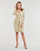 Kleidung Damen Kurze Kleider Lauren Ralph Lauren CINLAIT-LONG SLEEVE-COCKTAIL DRESS Golden