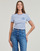 Kleidung Damen T-Shirts Lauren Ralph Lauren ALLI-SHORT SLEEVE-T-SHIRT Weiß / Blau