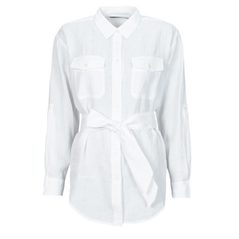 Kleidung Damen Hemden Lauren Ralph Lauren CHADWICK-LONG SLEEVE-SHIRT Weiß
