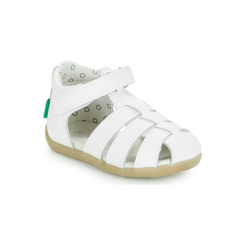 Schuhe Kinder Sandalen / Sandaletten Kickers BIGFLO-C Weiß