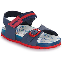Schuhe Jungen Sandalen / Sandaletten Kickers SOSTREET Marineblau / Rot