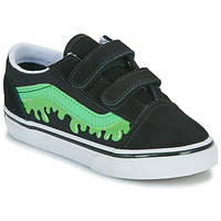 Schuhe Kinder Sneaker Low Vans Old Skool V GLOW SLIME BLACK/GREEN    