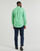 Kleidung Herren Langärmelige Hemden Polo Ralph Lauren CHEMISE AJUSTEE SLIM FIT EN POPELINE RAYE Weiß / SmaragdgrÜn