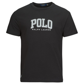 Kleidung Herren T-Shirts Polo Ralph Lauren T-SHIRT AJUSTE EN COTON SERIGRAPHIE POLO RALPH LAUREN Schwarz