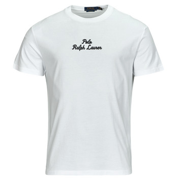 Kleidung Herren T-Shirts Polo Ralph Lauren T-SHIRT AJUSTE EN COTON POLO RALPH LAUREN CENTER Weiß