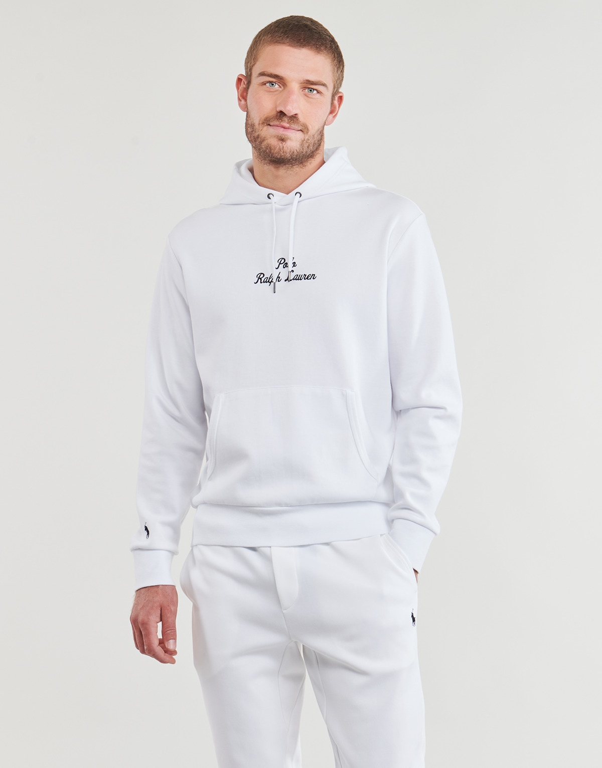 Kleidung Herren Sweatshirts Polo Ralph Lauren SWEATSHIRT BRODE EN DOUBLE KNIT TECH Weiß