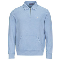 Kleidung Herren Sweatshirts Polo Ralph Lauren SWEATSHIRT DEMI ZIP EN MOLLETON Blau